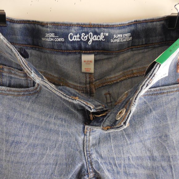 Girls Cat & Jack Shorts Adjustable Waist M (7/8) - Picture 3 of 5